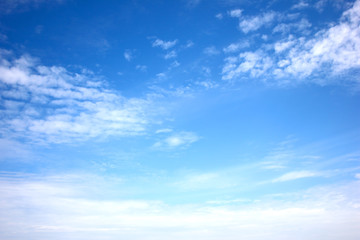 Naklejka na ściany i meble The nature of blue sky with cloud