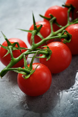 Cherry tomatoes view