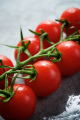 Cherry tomatoes view