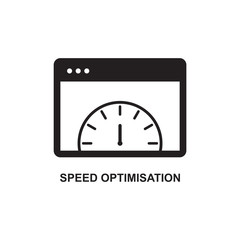 SPEED OPTIMIZATION ICON , LINK BROWSER ICON