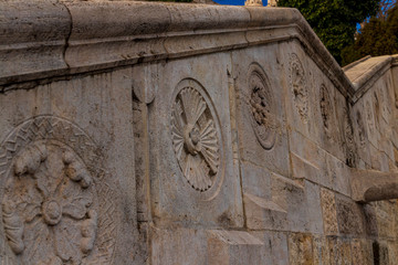 Carved stone at Budapest