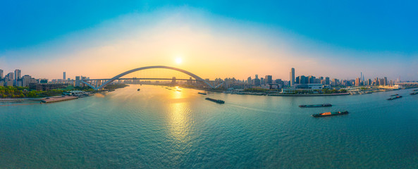 Lupu Bridge, Huangpu River, Shanghai, China