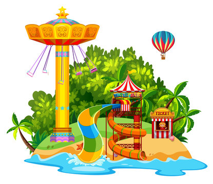 Water Slide clip art preview