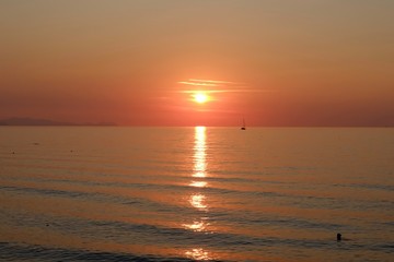 Sonnenuntergang in Cefalù