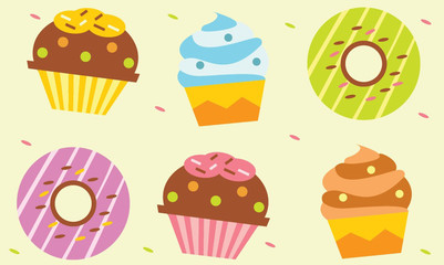 Set of Cupcakes