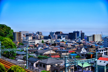 Naklejka premium 【神奈川】横須賀の都市風景