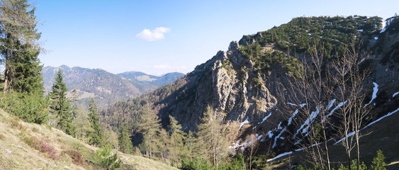 Fototapeta na wymiar Bergpanorama am Brandelberg