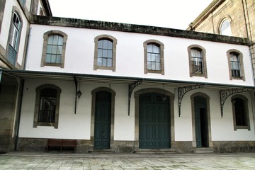 Fototapeta na wymiar Old Alfandega Porto Congress Center facade