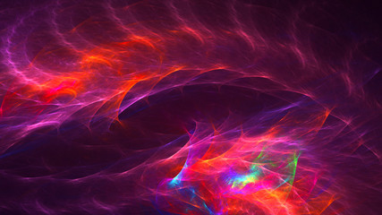 3D rendering abstract fractal light background