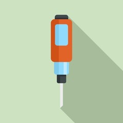 Insulin tool dose icon. Flat illustration of insulin tool dose vector icon for web design