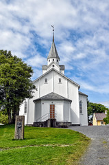 Fototapeta na wymiar Skare Church in the Norwegian town of Haugesund