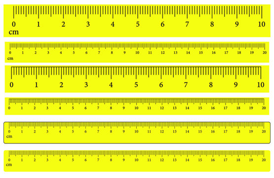 Ruler scale measure line. Measurement scale texture pattern. Vector illustration image. Isolated on white background.	