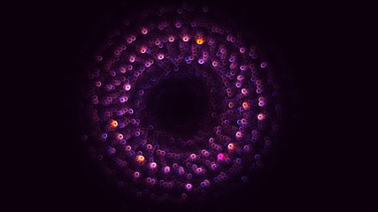 3D rendering abstract fractal light background