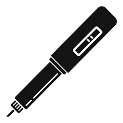 Blood test tool icon. Simple illustration of blood test tool vector icon for web design isolated on white background