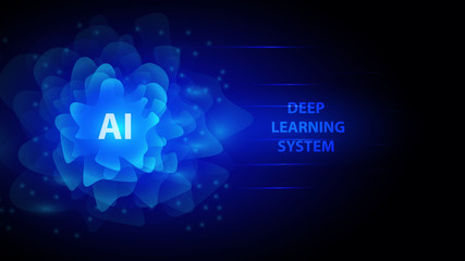 Vector illustration of a background in the form of luminous abstract shapes. Deep circumcision system, education. EPS 10.