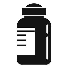 Insulin bottle icon. Simple illustration of insulin bottle vector icon for web design isolated on white background