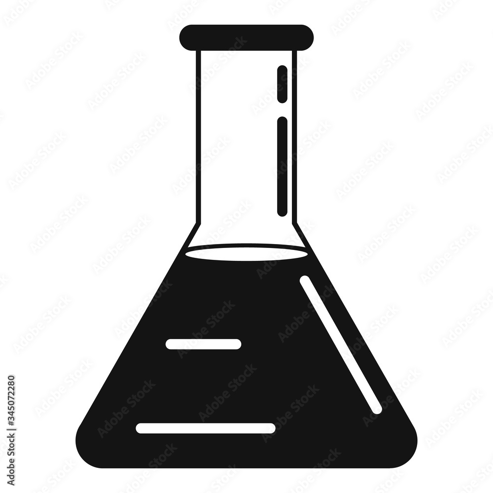 Poster medical flask icon. simple illustration of medical flask vector icon for web design isolated on whit
