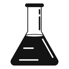 Medical flask icon. Simple illustration of medical flask vector icon for web design isolated on white background