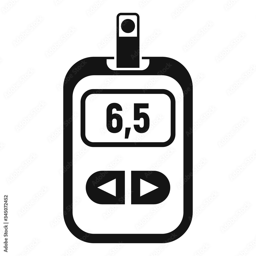 Poster modern glucometer icon. simple illustration of modern glucometer vector icon for web design isolated