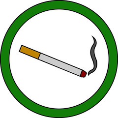 Smoking area allowed vector icon design