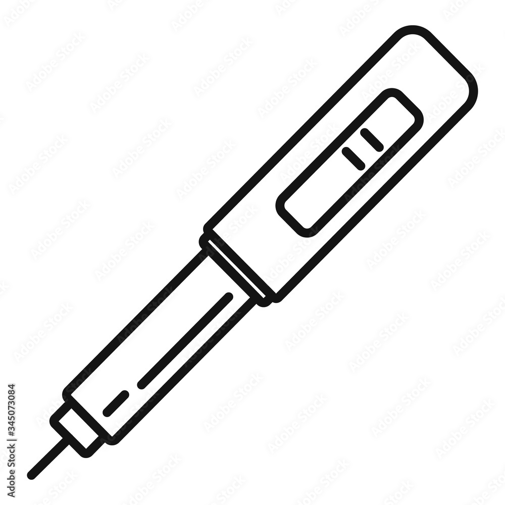Poster blood test tool icon. outline blood test tool vector icon for web design isolated on white backgroun