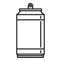 No energy drink icon. Outline no energy drink vector icon for web design isolated on white background