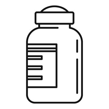 recommend clip art: Insulin bottle icon. Outline insulin bottle vector icon for web design isolated on white background