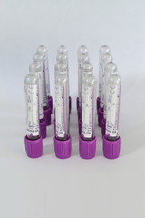 Sample tubes for blood test - Purple