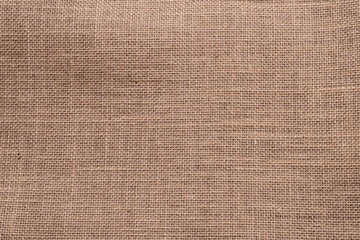 Naklejka na ściany i meble Brown sackcloth textile textured background