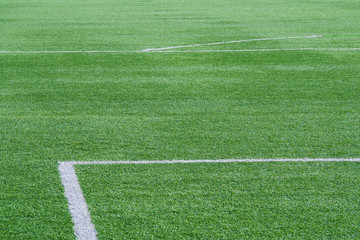 Obraz premium soccer field green with markup elements