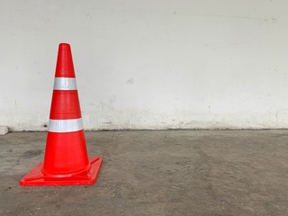 red traffic cone