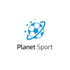Planet sport logo icon template. Vector illustration. Modern Design