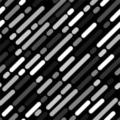 Monotone black grey and white Rounded Lines diagonal striped Seamless Vector EPS10,Design for fashion,fabric,web,wrapping,and all print and all graphic type