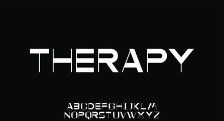 therapy, experimental font perfect for your poster and your design.