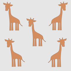 seamless pattern with gifaffe