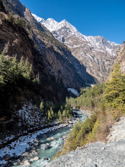 Fototapeta na wymiar Views of the Annapurna Trek, Nepal