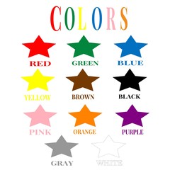 learning colors colorful illustration for kids