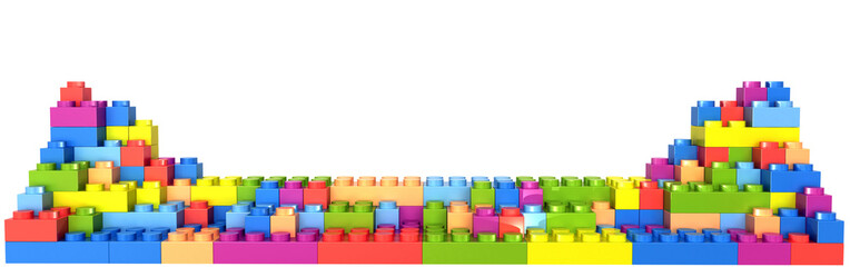 Plastic building blocks