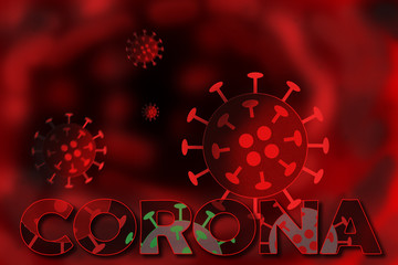 Corona Virus Schematische Darstellung