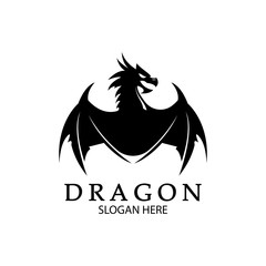 Dragon vector icon illustration