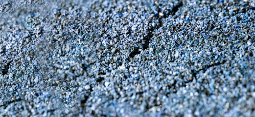 土を青にした背景　クローズアップとコピースペース