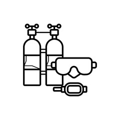 oxygen tank icon vector illustration