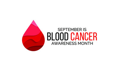 Vector illustration on the theme of Blood Cancer awareness month observed each year during September.