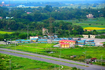 COVID 19 effect in Kolkata India as all buses remain stranded and roads remain empty