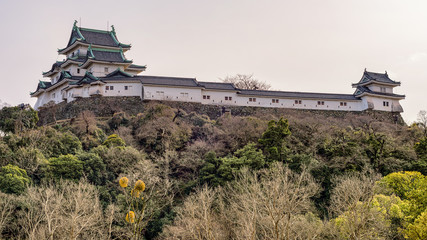 Wakayama castle in Wakayama city, Kansai, Japan