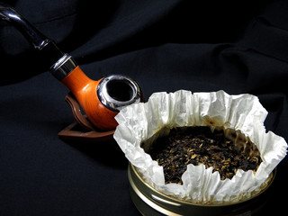 Smoking tobacco from a smoking pipe