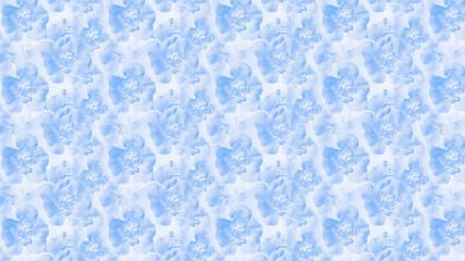 Floral background with blue carnation flowers pattern, 16:9 panoramic format