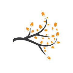 Naklejka premium Vector branch , Hand drawn illustration of tree branch design template