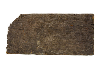 old wooden sign board background. plank wood isolated for design art work or add text message.