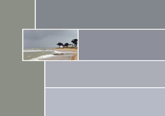 Palette nuancier Trend 2020 Color couleur gris plage Grey beach color chart blanc